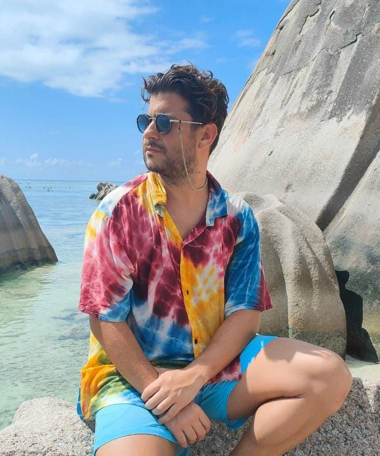 Camisa Ikkat Tie-Dye