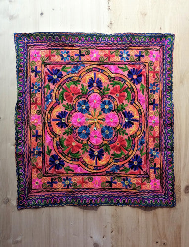 Tapiz Gora 90x90 cm floral
