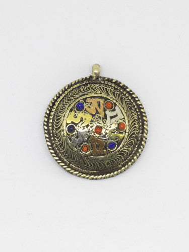 Colgante mandala con mantras