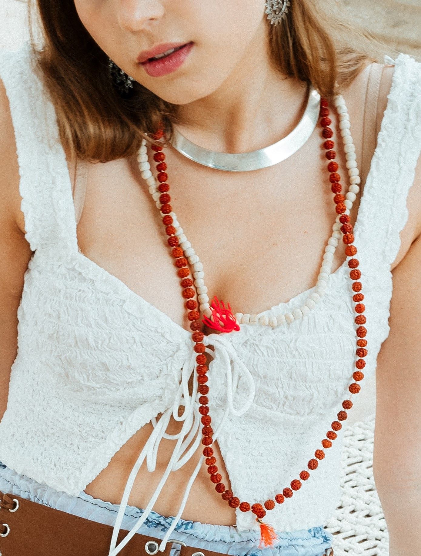 Mala semilla Rudraksha 6mm