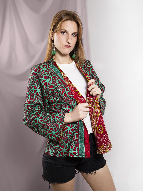Kimono reversible Saree corto