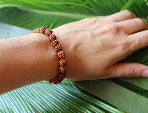 Pulsera mala Rudraksha