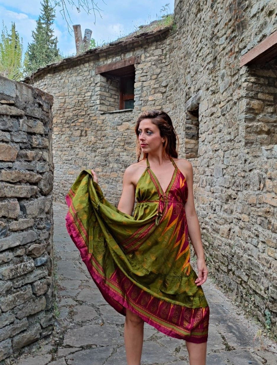 Vestido Kerhavo saree midi
