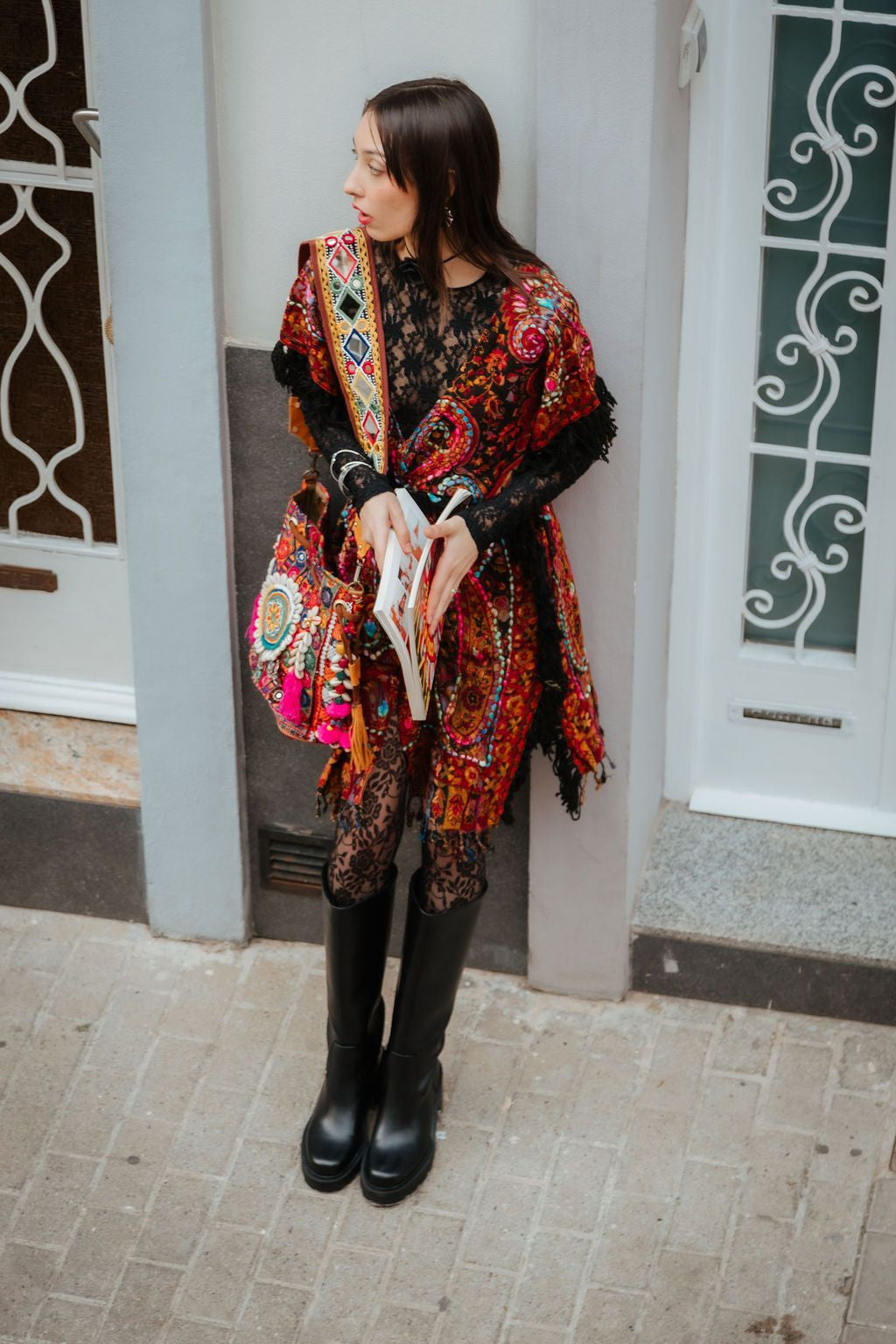 Kimono Uma Embrodery