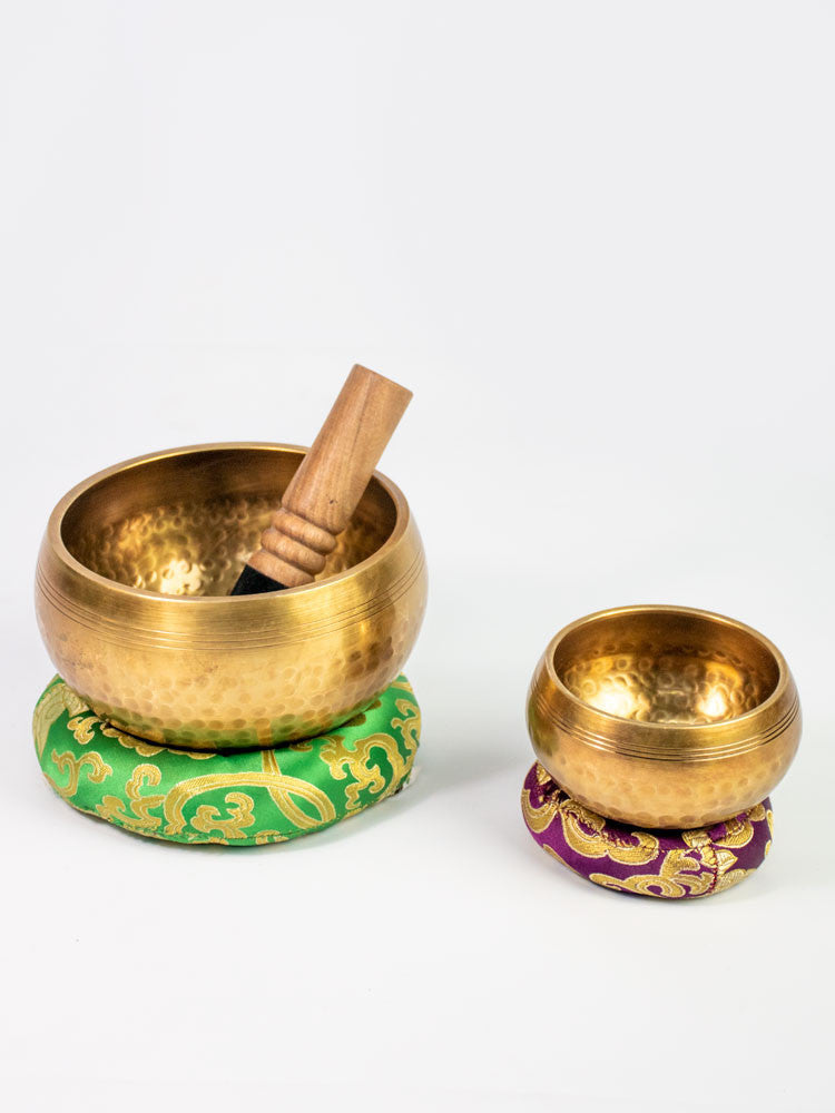 Cuenco de bronce dorado 17,5 cm