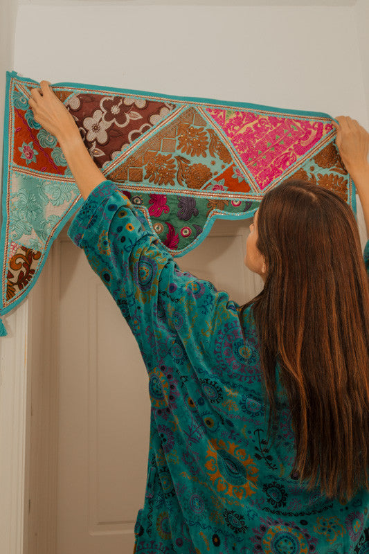 Torán patchwork heart 100x60 cm