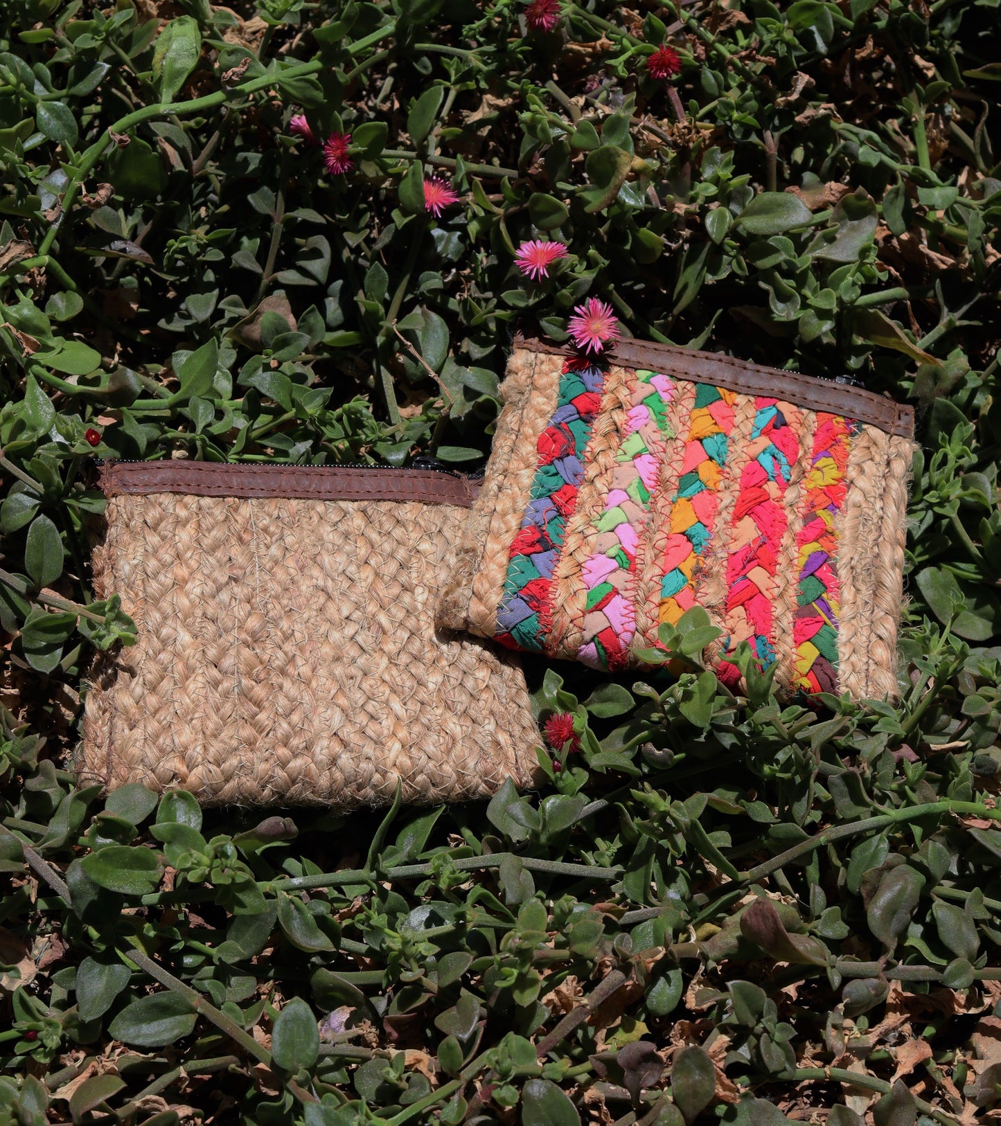 Monedero yute multicolor