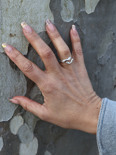Anillo Hug plateado