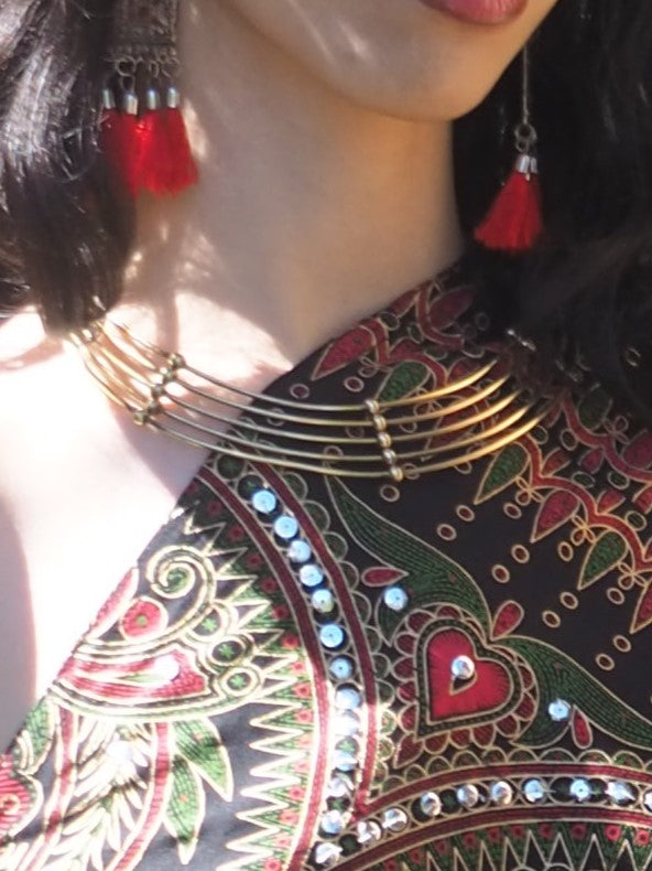 Collar esclava Dherai plateado