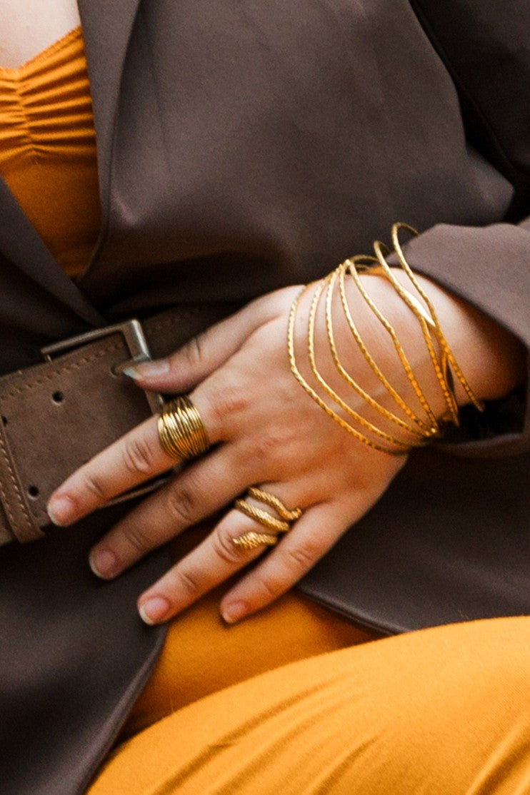 Anillo snake ank dorado