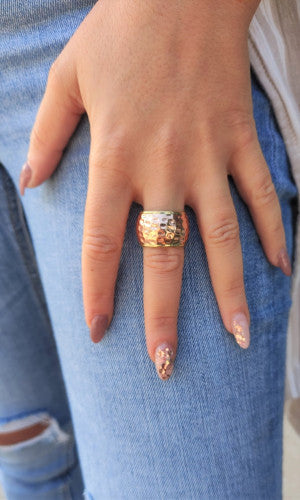 Anillo Taamba martilleado Cooper