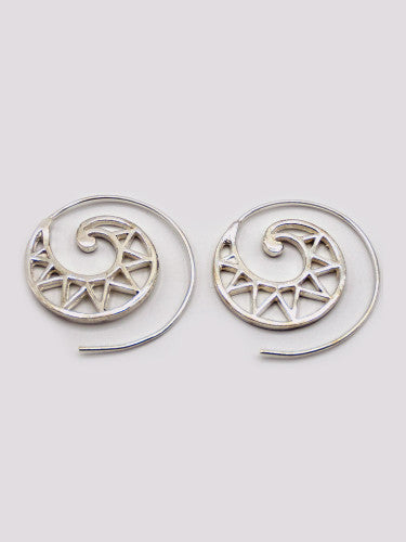 Pendiente Espiral Isos dorado