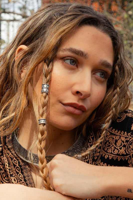 Abalorio para rastas doble