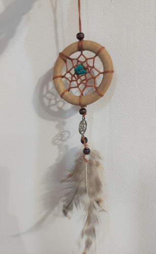 Atrapasueños Sona madera y piedra 6cm