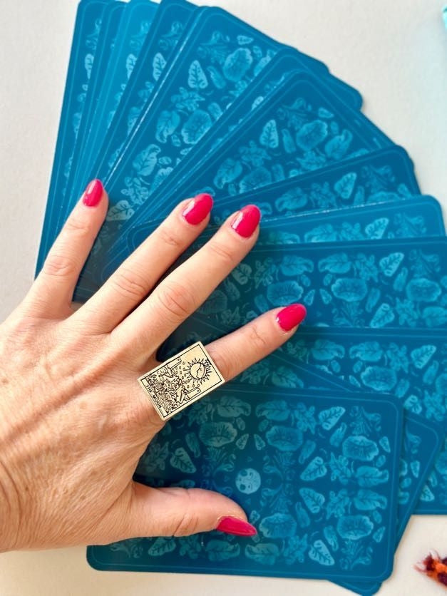 Anillo Card Moon dorado