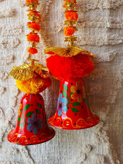 Guinalda c/pompones con campana