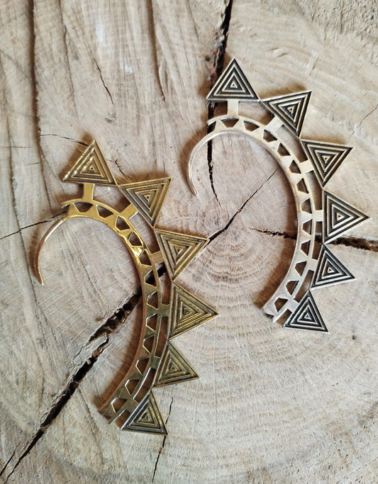 Earcuff Tria plateado