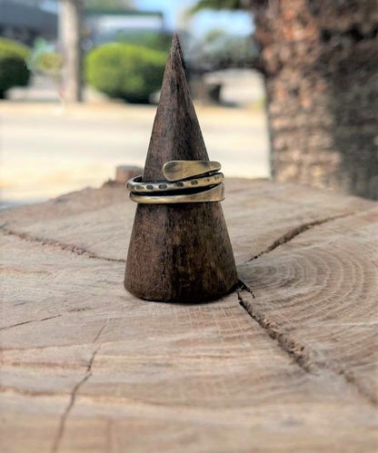 Anillo bronce Frodo martilleado