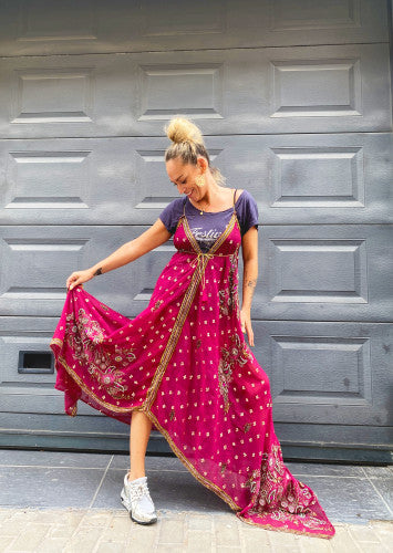 Vestido Kerha Rhin con kimono a conjunto