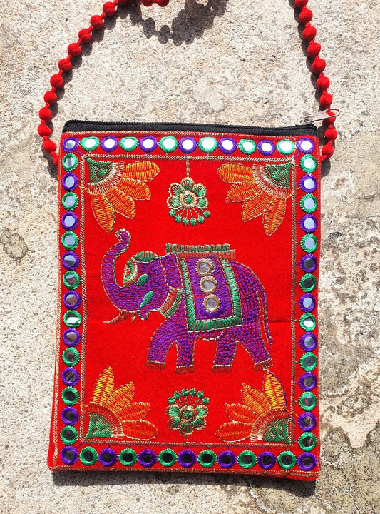 Clutch Velvet elefante