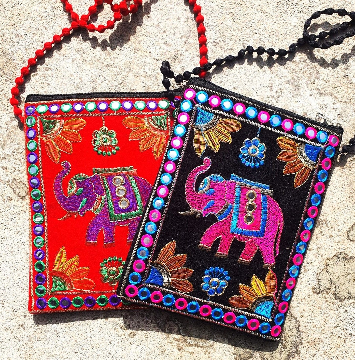 Clutch Velvet elefante