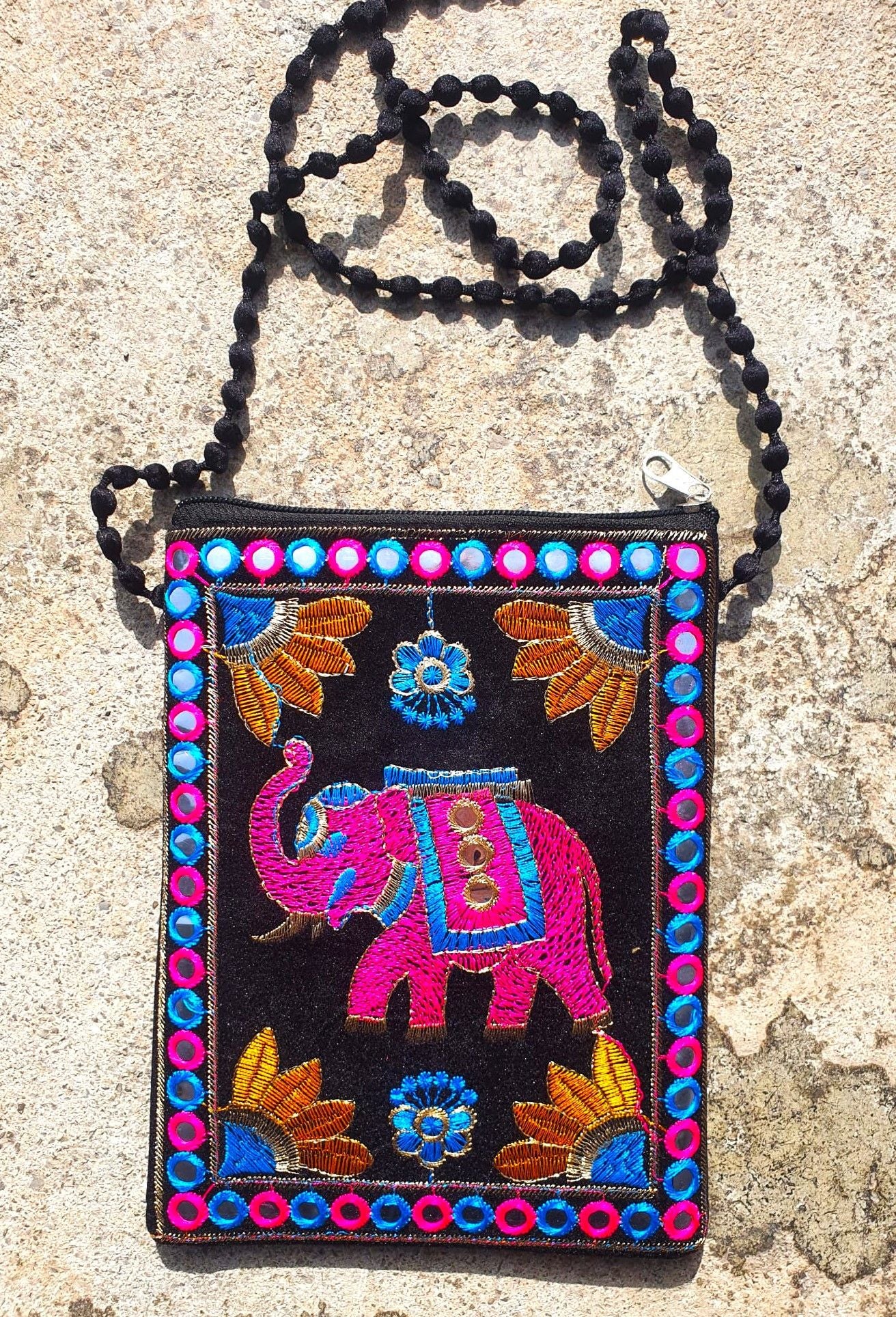 Clutch Velvet elefante