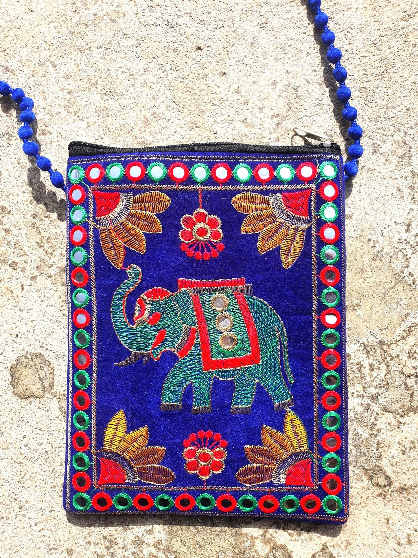 Clutch Velvet elefante