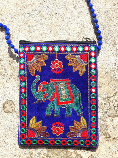 Clutch Velvet elefante