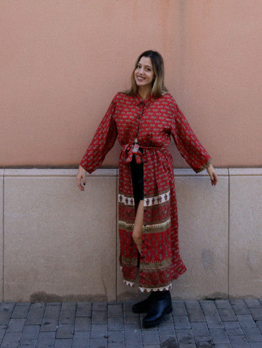 Vestido Camisero Saree largo