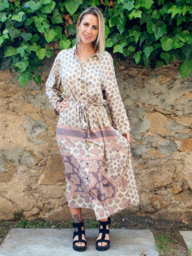 Vestido Camisero Saree largo