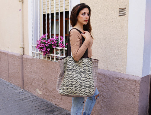 Bolso Block Print Yute