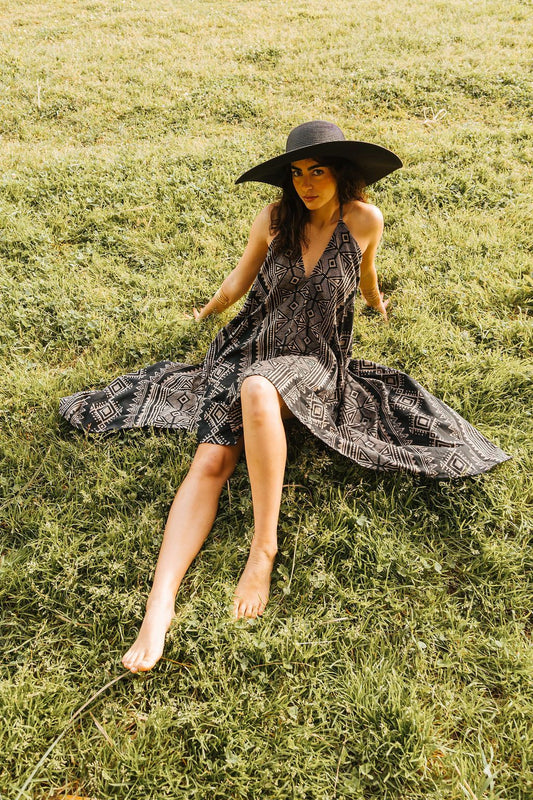 Vestido kerha Block Print full