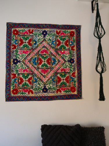 Tapiz Gora 90x90 cm floral