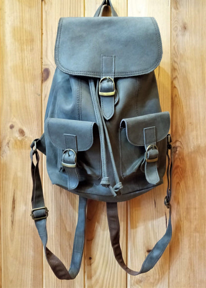 Mochila de piel reciclada
