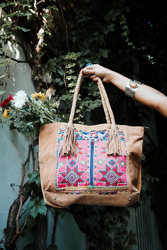 Bolso totte piel bolsillo banjara