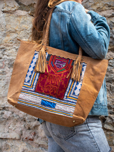 Bolso totte piel bolsillo banjara