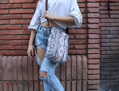 Bandolera Canvas piel
