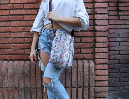 Bandolera Canvas piel