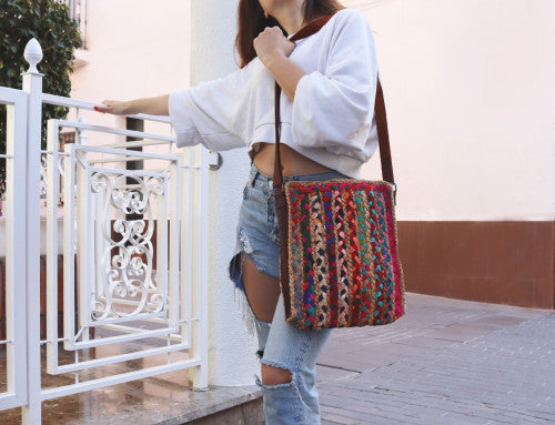 Bolso Yute Raabta multicolor
