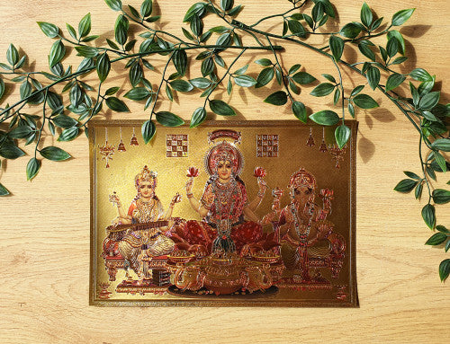 Lámina deidades gold 30x20 cm