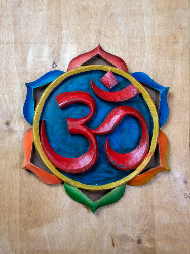 Talla madera flor mandala L