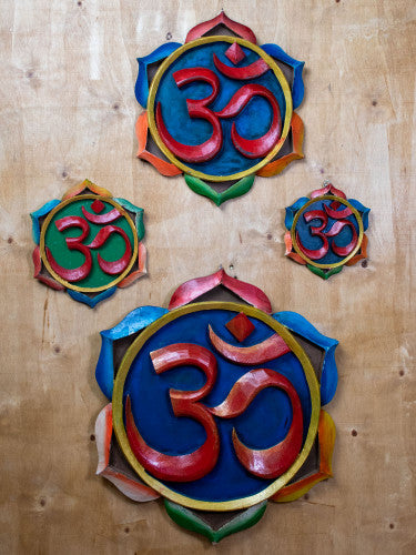 Talla madera flor mandala L
