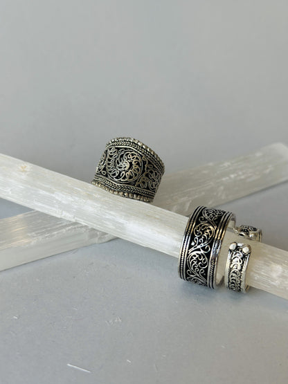 Anillo Grabe plateado