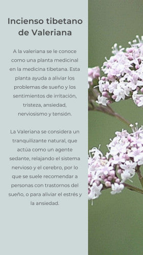 Incienso tibetano natural Valeriana