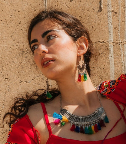 Conjunto collar y pendiente Adha