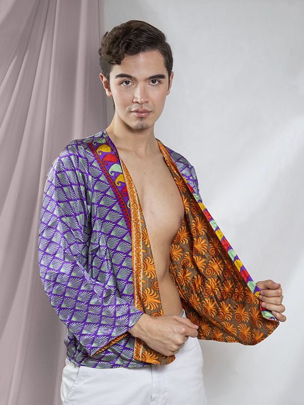 Kimono reversible Saree corto