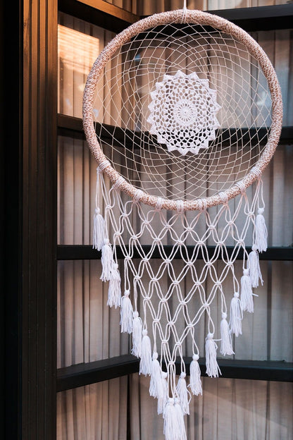Atrapasueños mandala crochet 85 cm
