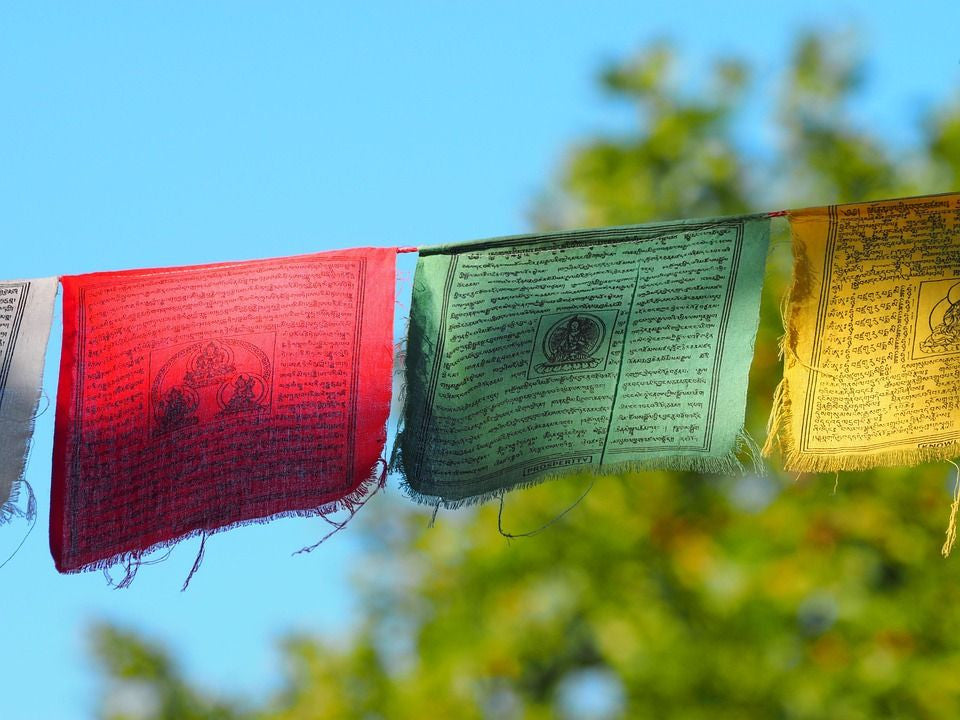 Banderas tibetanas 18x30cm