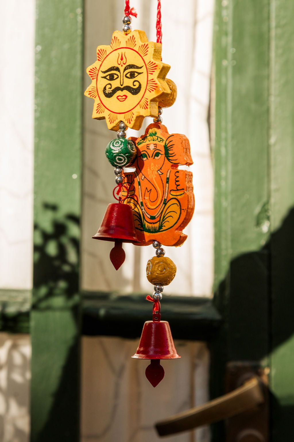Mini colgador madera Ganesha