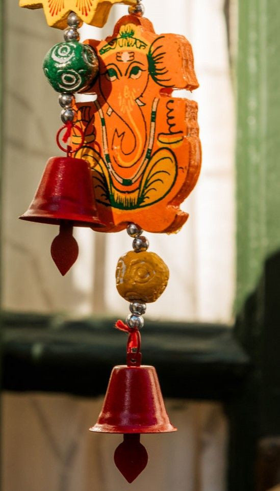 Mini colgador madera Ganesha